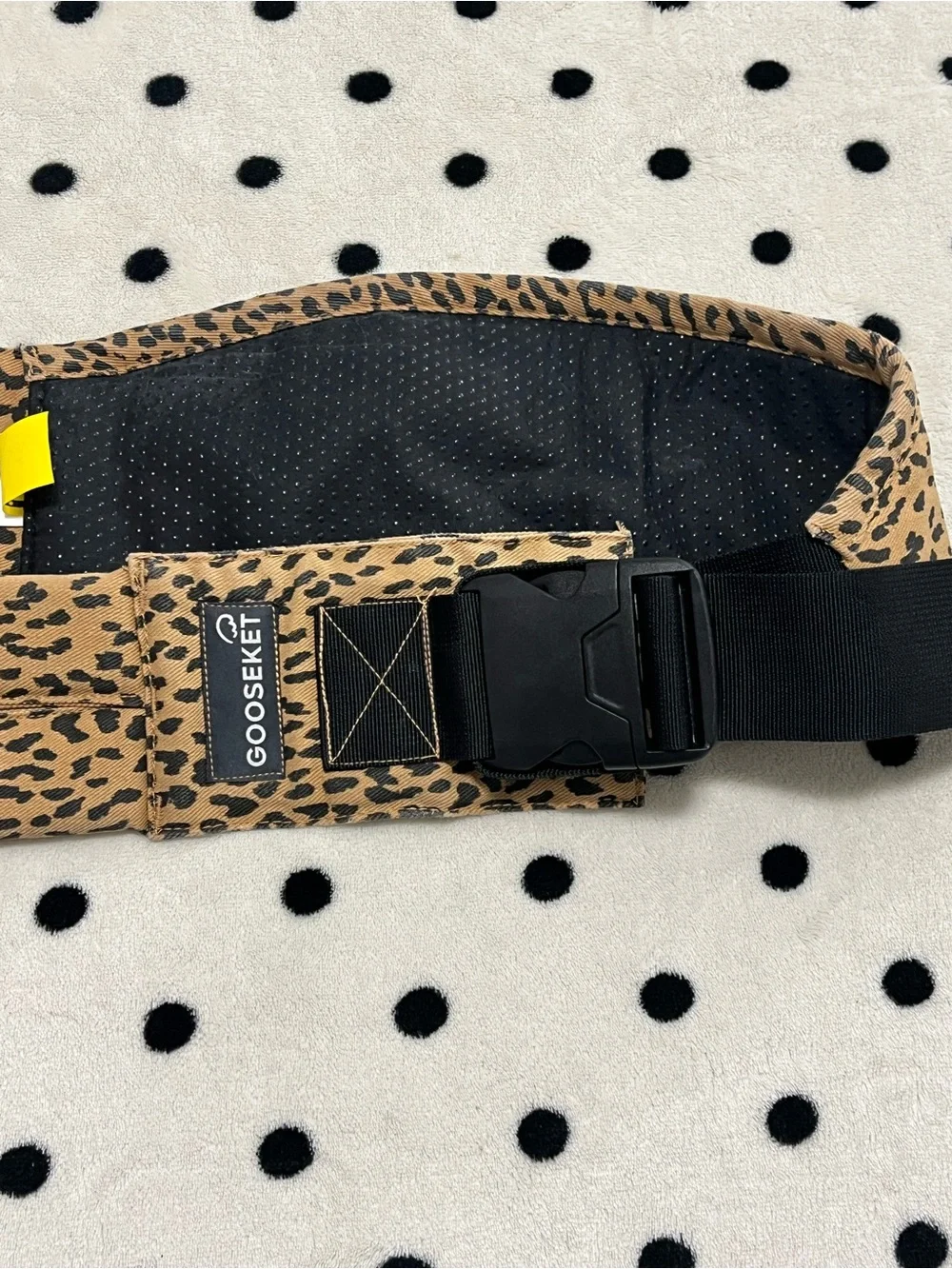 GOOSEKET Toddler Sling Hip Carrier - Brown Leopard Print